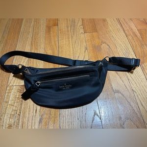 KATE SPADE CHELSEA BELT BAG WAIST FANNY PACK CROSSBODY BLACK NYLON